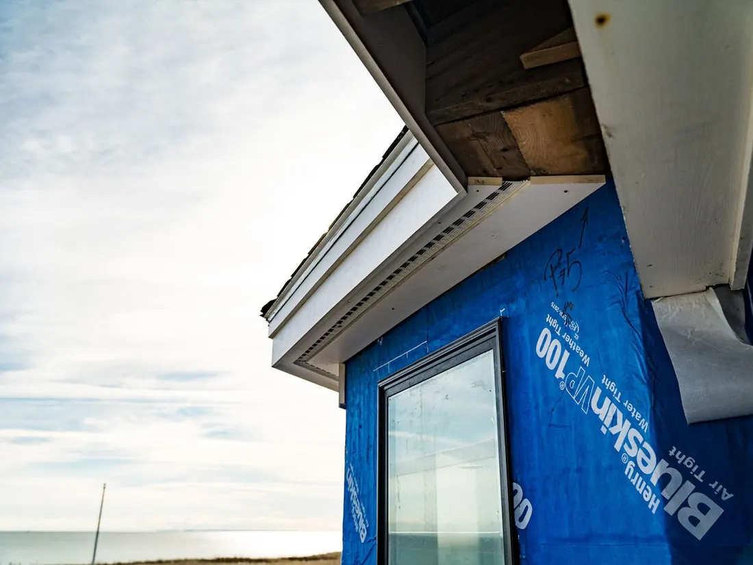 House wrapped and ready for siding on a Schwanz Construction project
