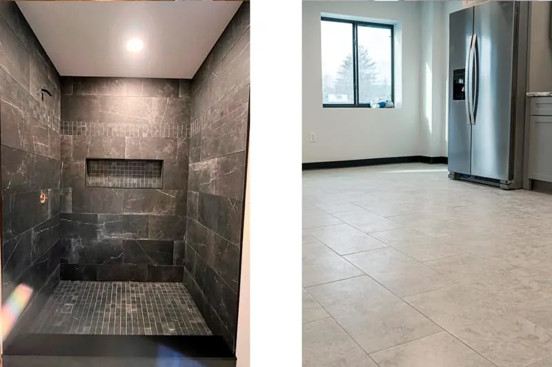 Tile work by Schwanz Construction