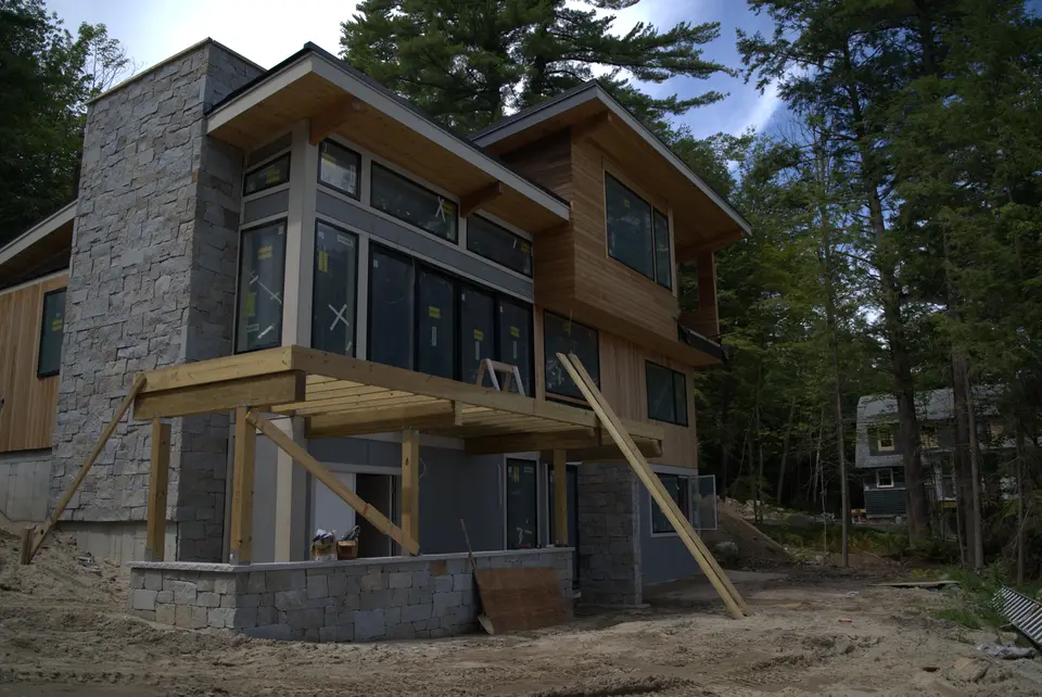 Custom home project in Wolfeboro, NH by Schwanz Construction